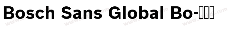 Bosch Sans Global Bo字体转换